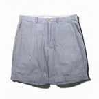 Polo by Ralph Lauren 90年代 シアサッカー ショートパンツ ハーフパンツ L ブルー ホワイト ストライプ スリランカ製