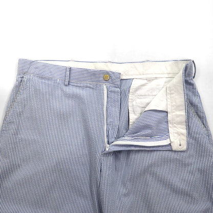 Polo by Ralph Lauren 90年代 シアサッカー ショートパンツ ハーフパンツ L ブルー ホワイト ストライプ スリランカ製