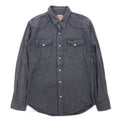 Wrangler 90s All-Over Print Western Shirt, Medium, Grey, Cotton, Front Pocket