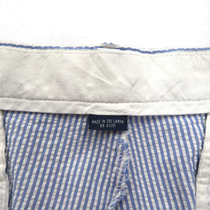 Polo by Ralph Lauren 90年代 シアサッカー ショートパンツ ハーフパンツ L ブルー ホワイト ストライプ スリランカ製