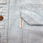 Carhartt Chambray Button-Down Work Shirt, XL, Indigo, Double Pocket, FORT L/S CHAMBRAY SHIRT S202, Relaxed Fit