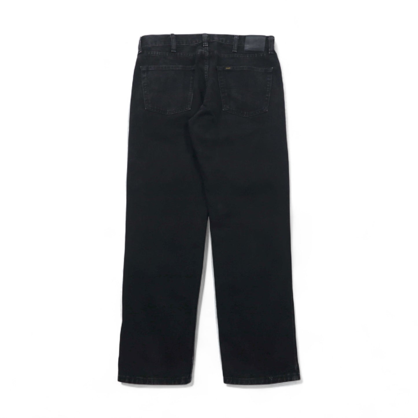 Lee ストレート ジーンズ REGULAR FIT STRAIGHT JEANS ブラックデニムパンツ L ジッパーフライ USAモデル 2008908 メキシコ製