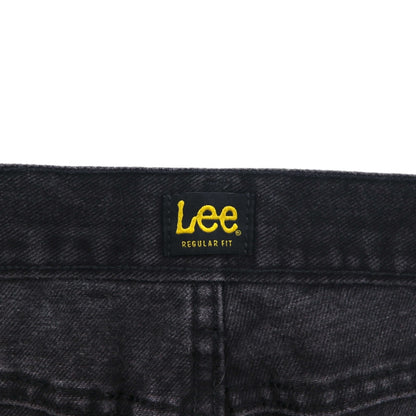 Lee ストレート ジーンズ REGULAR FIT STRAIGHT JEANS ブラックデニムパンツ L ジッパーフライ USAモデル 2008908 メキシコ製