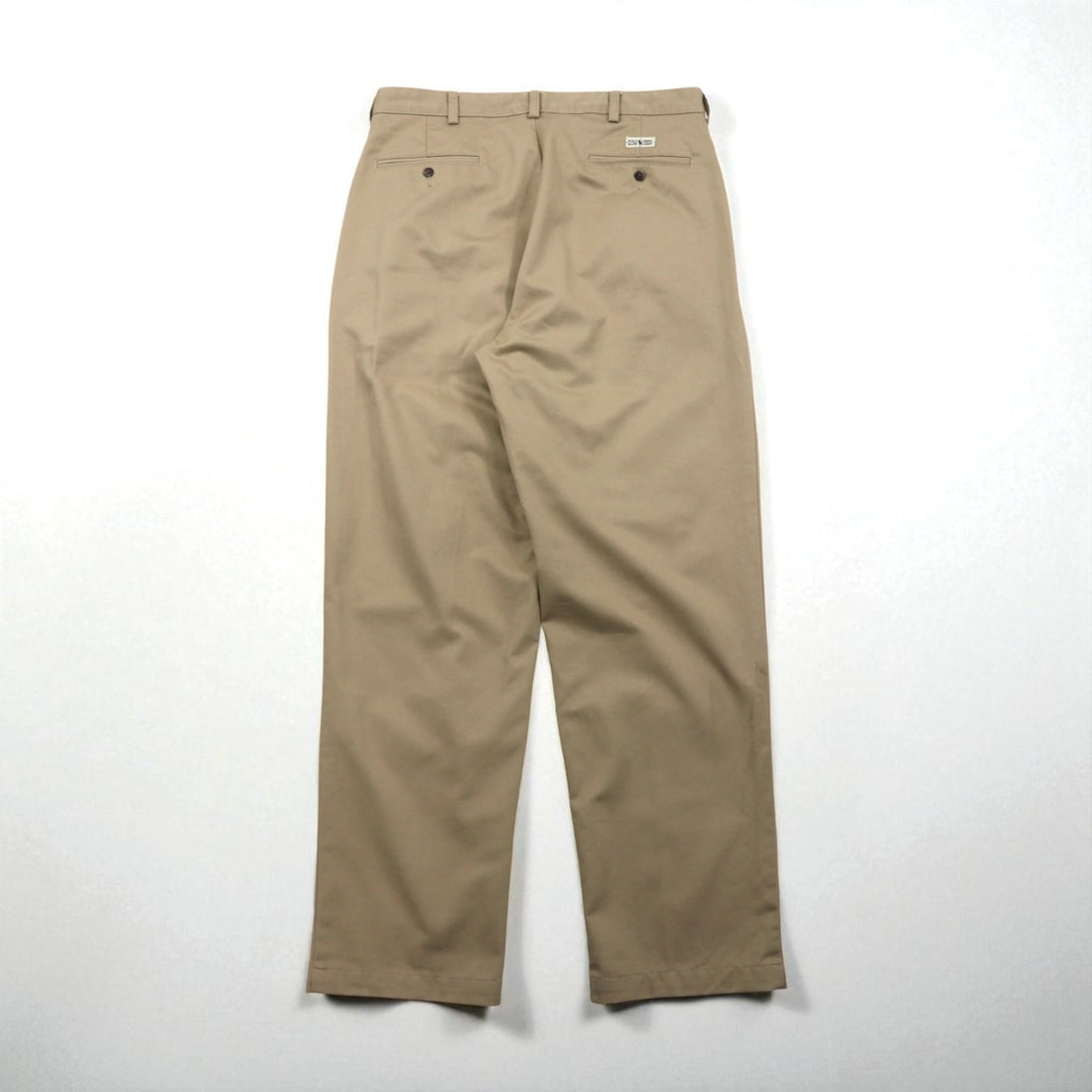 Polo Ralph Lauren 90年代 ポロチノ 2タック ワイド チノパンツ ワークパンツ L ベージュ ANDREW PANT プリーツ