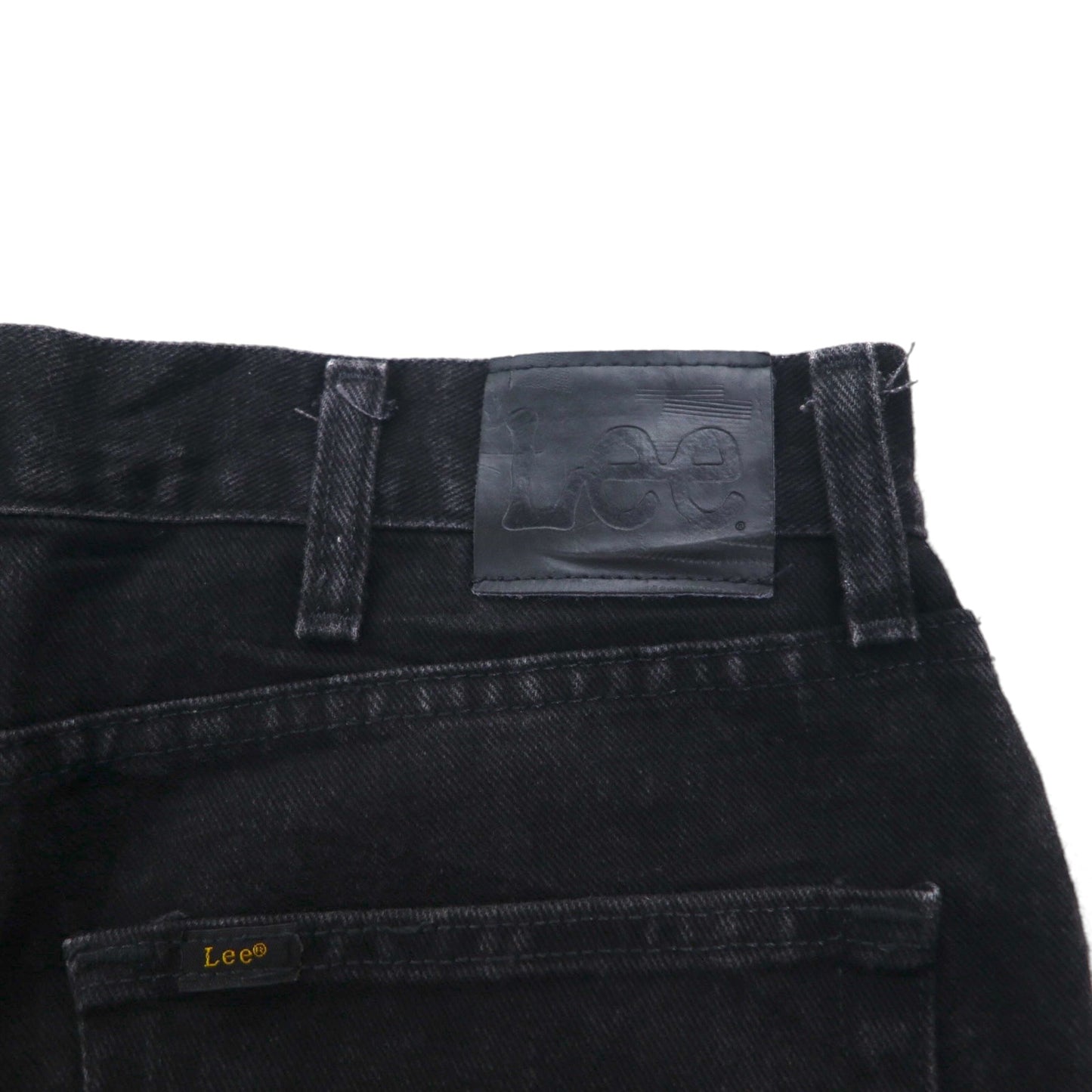 Lee ストレート ジーンズ REGULAR FIT STRAIGHT JEANS ブラックデニムパンツ L ジッパーフライ USAモデル 2008908 メキシコ製