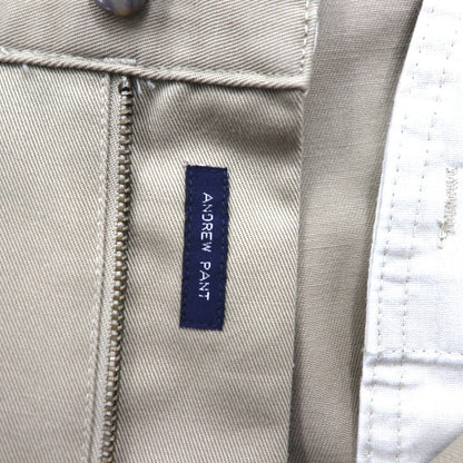 Polo Ralph Lauren 90年代 ポロチノ 2タック ワイド チノパンツ ワークパンツ L ベージュ ANDREW PANT プリーツ