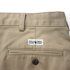 Polo Ralph Lauren 90年代 ポロチノ 2タック ワイド チノパンツ ワークパンツ L ベージュ ANDREW PANT プリーツ