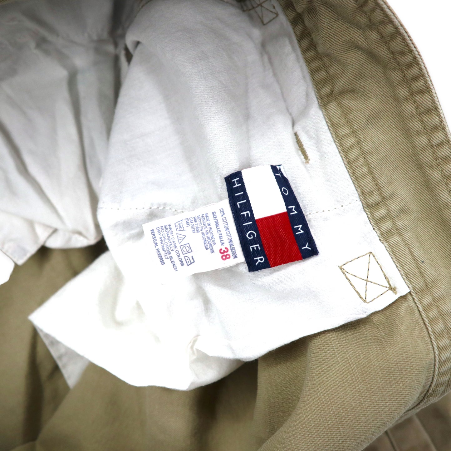 TOMMY HILFIGER カーゴショーツ ハーフパンツ 36 ベージュ コットン ビッグサイズ