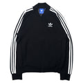 日本然リトテ-古着オンライン-adidas originals スーパースター トラックジャケット ジャージ ATP型 M ブラック ポリエステル トレフォイルロゴ 3ストライプス-Adidas Originals Superstar TRACK JACKET Jersey ATP Type M Black Polyester Trefoil Logo 3 Striped