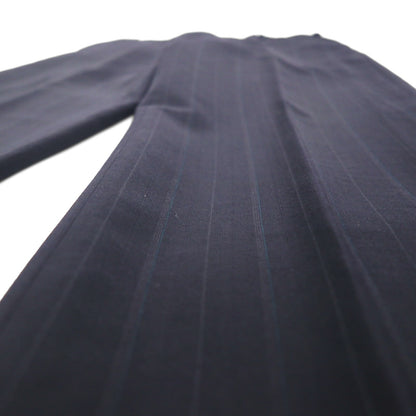 BURBERRY 日本製 ピークドラペル ダブル ブレザー セットアップ スーツ M ウール モヘア ストライプ WOOL＆MOHAIR