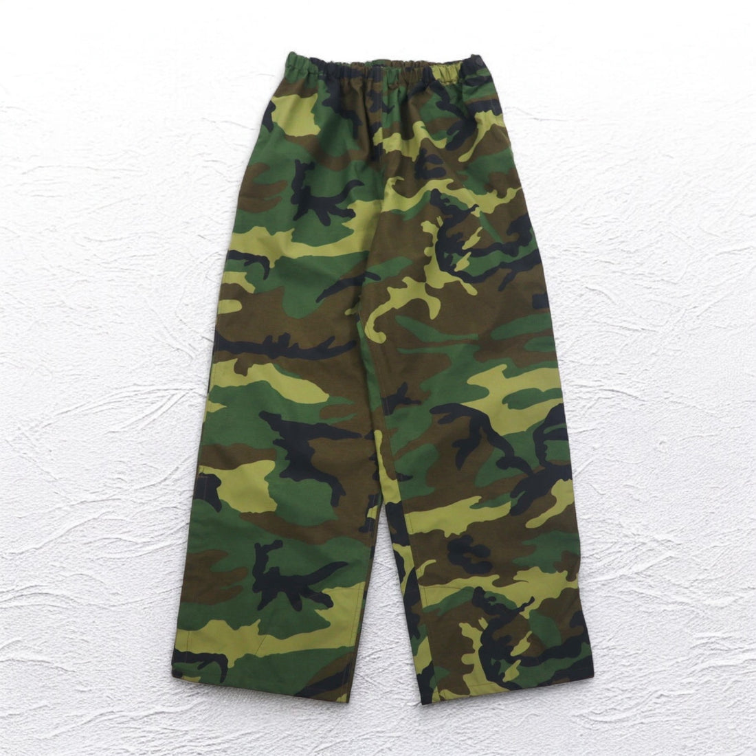 Vintage 90s Italian Army Tech Pants EI 90s Italian Army Military Nylon Pants Rain Pants M Khaki Woodland Camouflage Waterproof