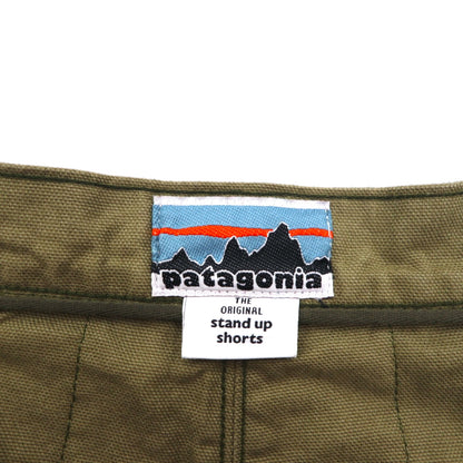 patagonia スタンドアップショーツ Stand Up Shorts ショートパンツ M カーキ オーガニック コットン キャンバス 58161
