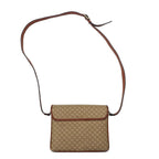 CELINE Old Macadam Shoulder Bag Brown PVC Leather Riri Zip M08 Made in Italy