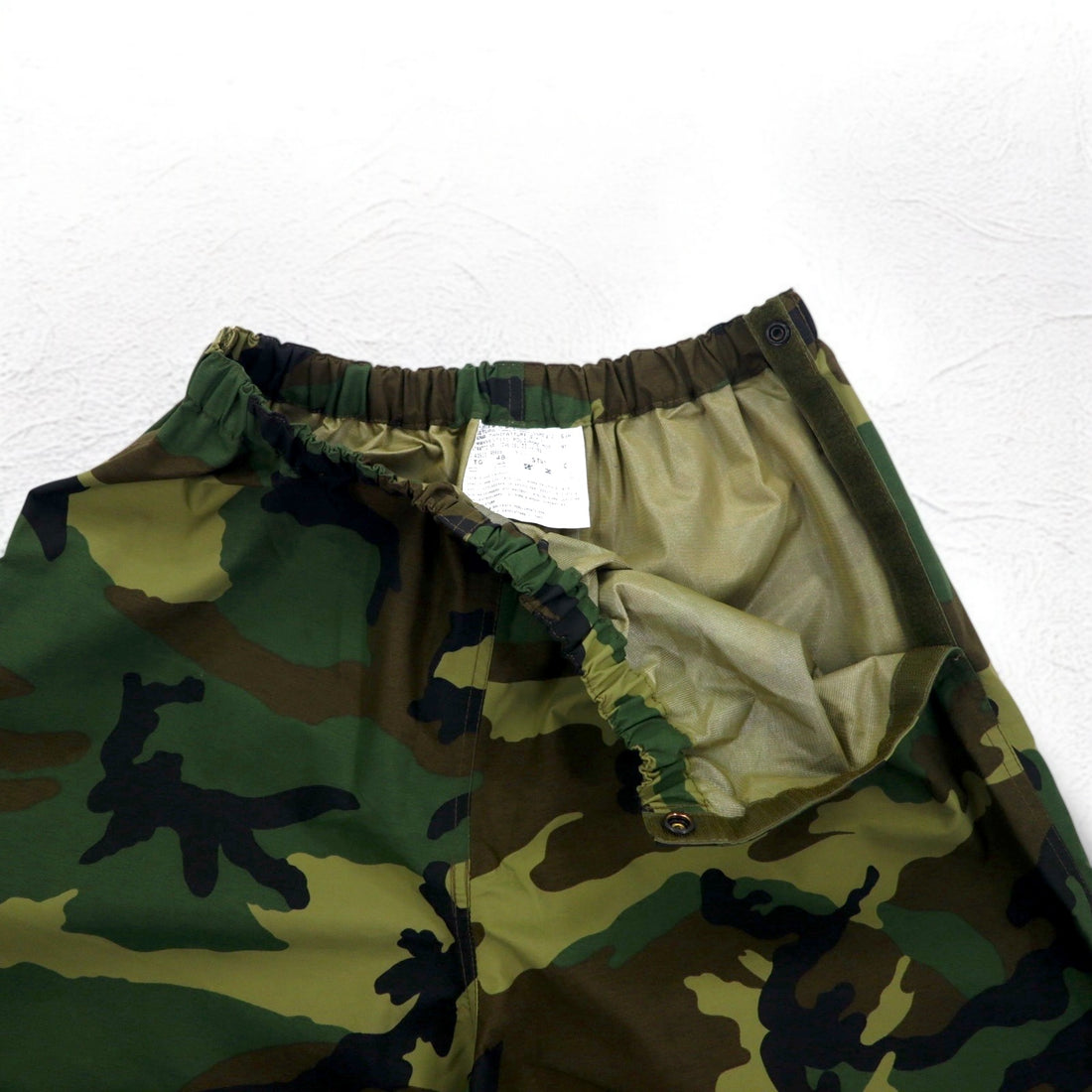 Vintage 90s Italian Army Tech Pants EI 90s Italian Army Military Nylon Pants Rain Pants M Khaki Woodland Camouflage Waterproof