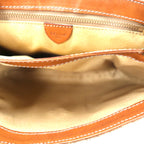 CELINE Old Macadam Shoulder Bag Brown PVC Leather Riri Zip M08 Made in Italy