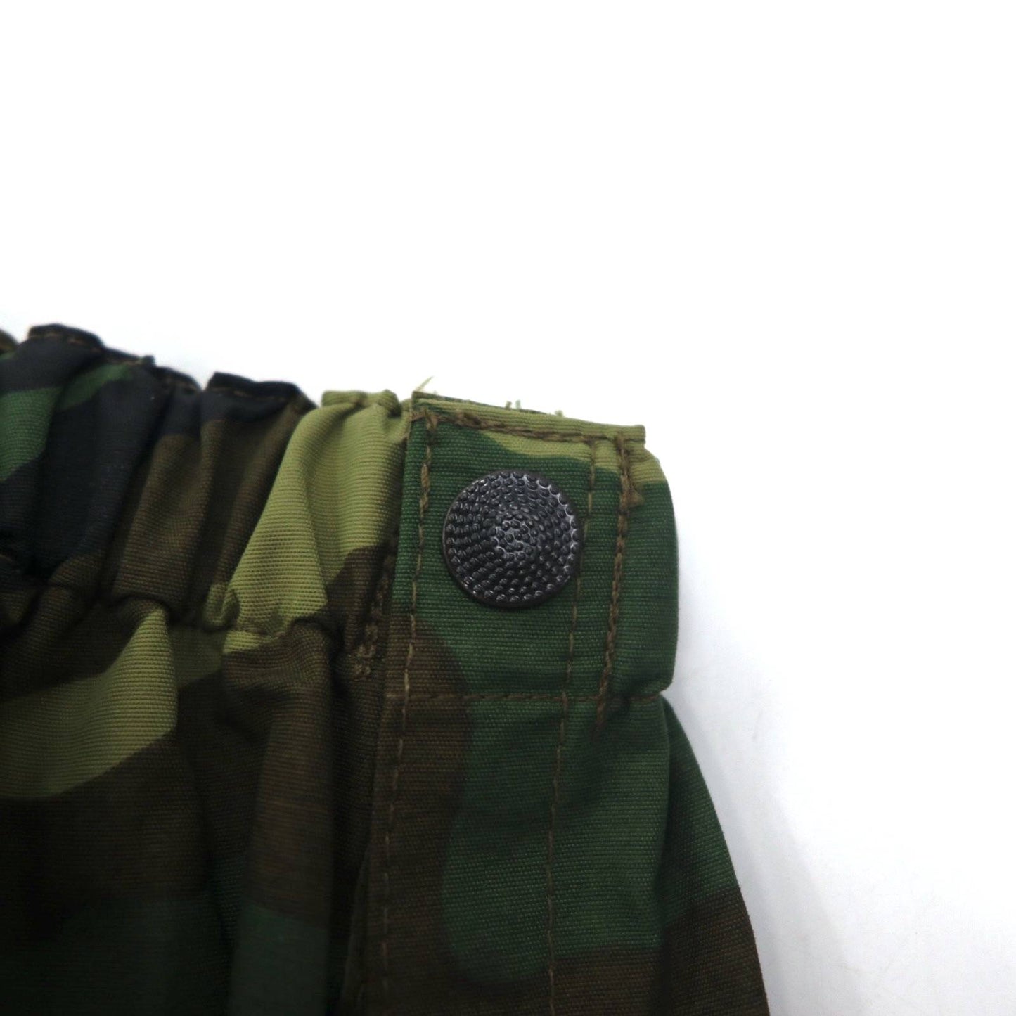 Vintage 90s Italian Army Tech Pants EI 90s Italian Army Military Nylon Pants Rain Pants M Khaki Woodland Camouflage Waterproof