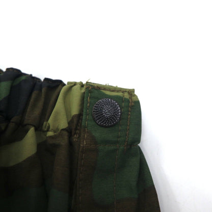 Vintage 90s Italian Army Tech Pants EI 90s Italian Army Military Nylon Pants Rain Pants M Khaki Woodland Camouflage Waterproof