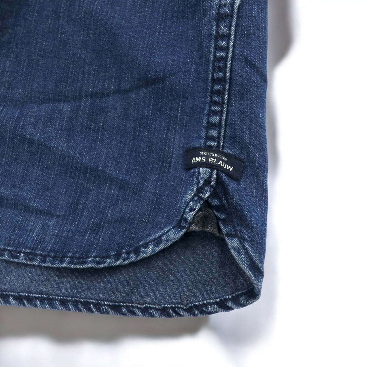 SCOTCH &amp; SODA Denim Western Shirt S Indigo Blue THE ONLY WAY IS BLAUW