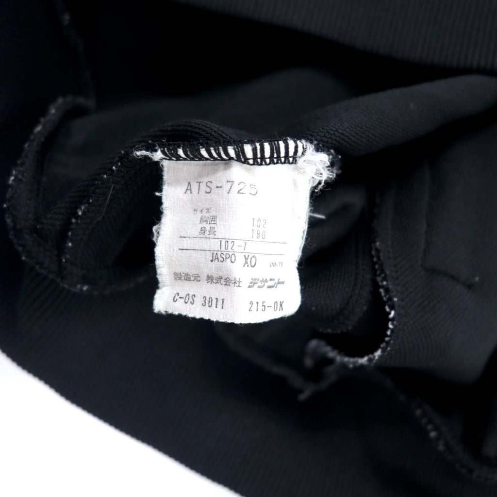 adidas 90s Descente Track Jacket Jersey XO Black Polyester Trefoil Logo Made in Japan