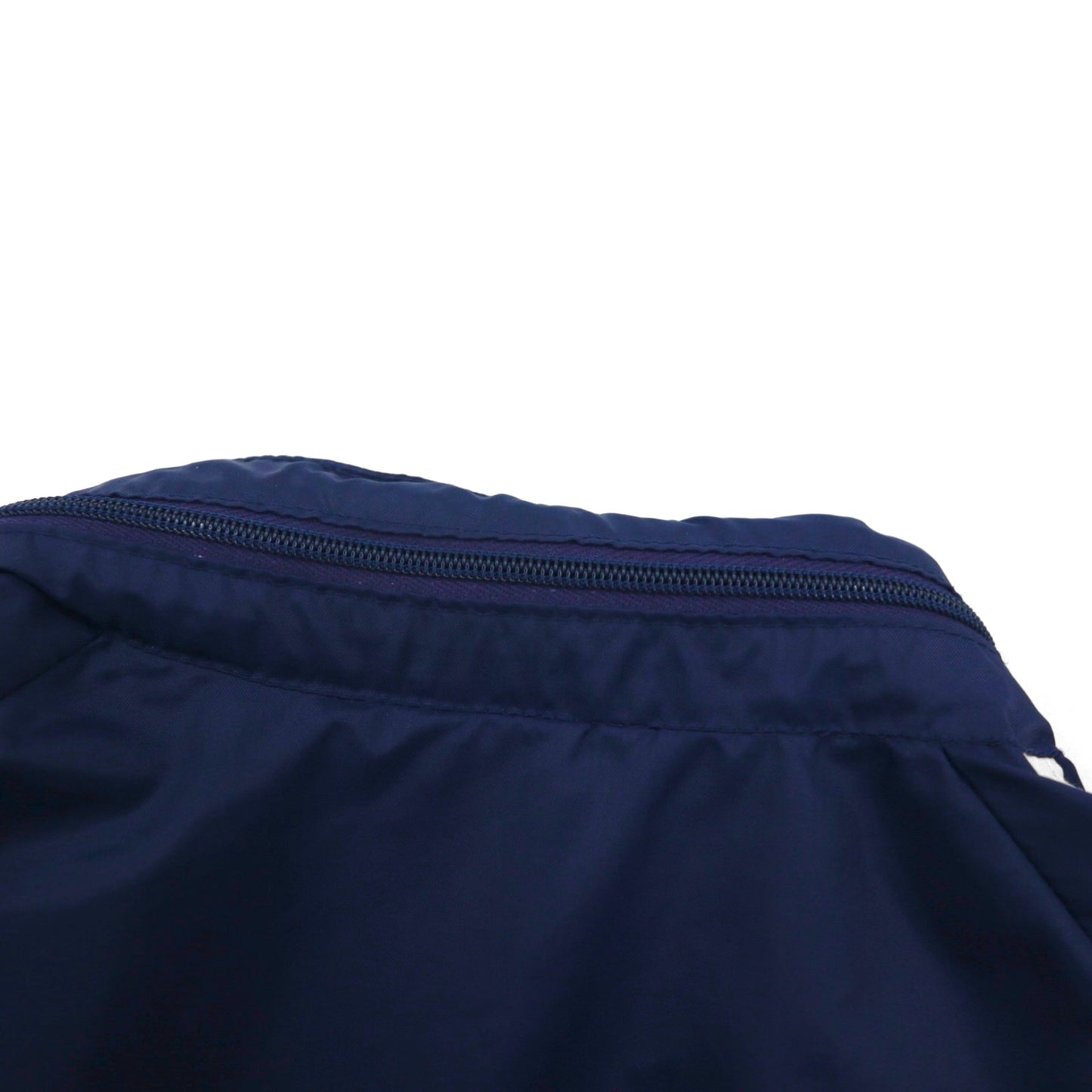 Adidas 1970s Nylon Parka Jacket, Size XL, Navy, with Hood Storage, Made in Former Yugoslavia