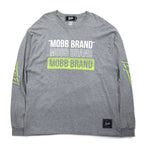 MOBB. × Champion ロングスリーブ Tシャツ ロンT XL グレー 袖プリント エルサルバドル製