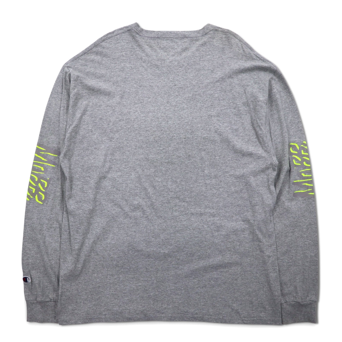 MOBB. × Champion ロングスリーブ Tシャツ ロンT XL グレー 袖プリント エルサルバドル製