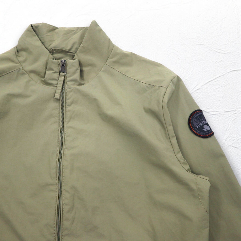 NAPAPIJRI Windbreaker Flight Jacket XXL Beige Waterproof Mesh Liner N0YHBW