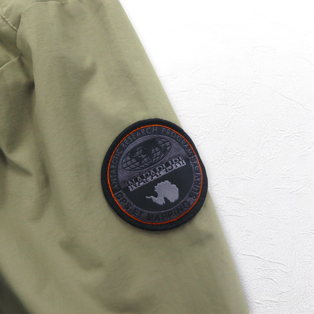NAPAPIJRI Windbreaker Flight Jacket XXL Beige Waterproof Mesh Liner N0YHBW