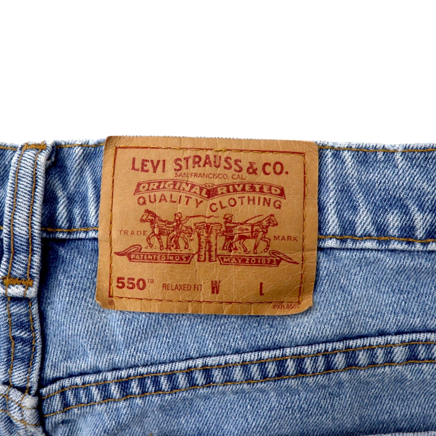 Levi's カナダ製 90年代 550 リラックスフィット テーパード デニムパンツ 32 ブルー コットン ジッパーフライ ボタン裏217 59550-4891