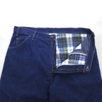Dickies Painter Denim Pants, Size XL, Indigo, Blue Cotton, Check Lining, 59294, Made in Mexico
