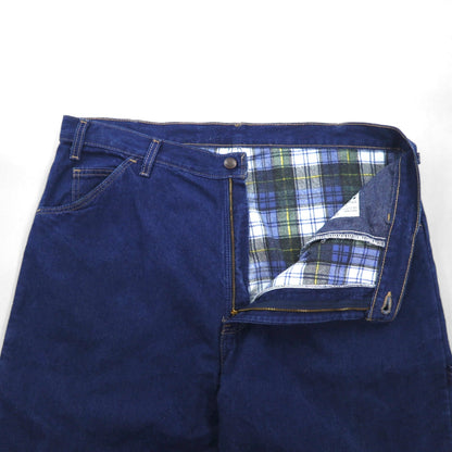 Dickies ペインター デニムパンツ XL インディゴ ブルー コットン 裏地チェック 59294 メキシコ製