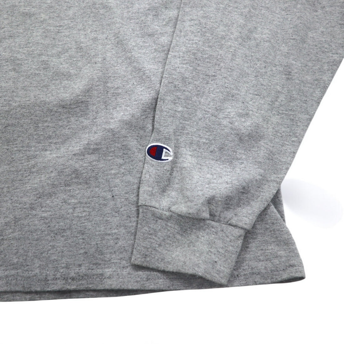MOBB. × Champion ロングスリーブ Tシャツ ロンT XL グレー 袖プリント エルサルバドル製