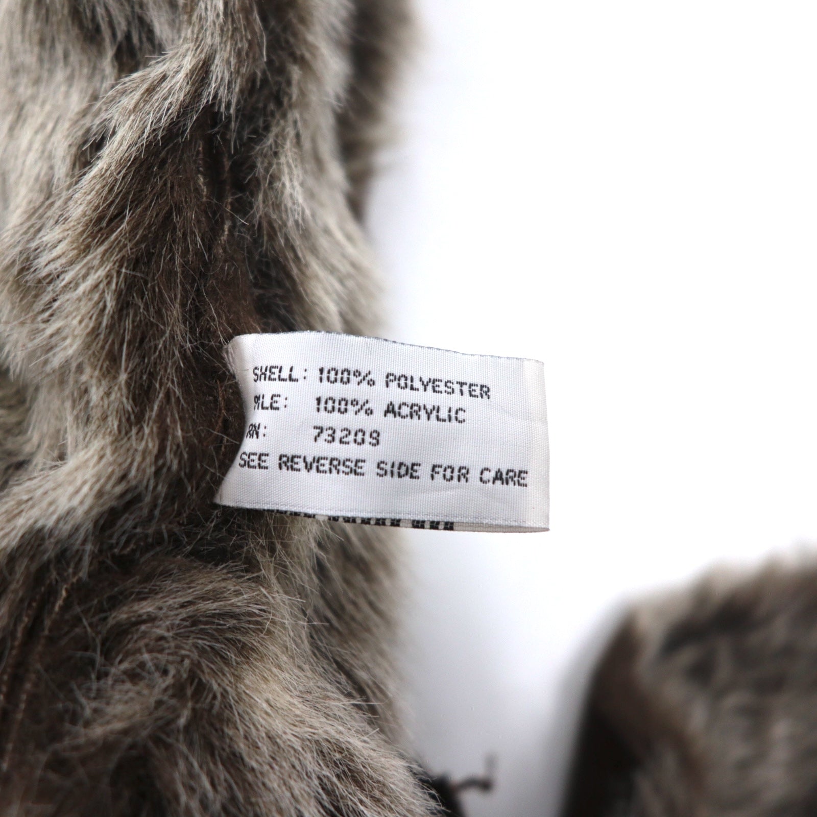 90s Vintage Faux Shearling Coat MARVIN RICHARDS Shearling Coat M Brown Polyester Faux Eco Fur