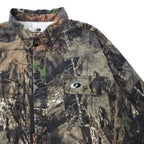 MOSSY OAK Real Tree Camo Hunting Shirt Button Down Shirt XL Khaki Cotton Big Size