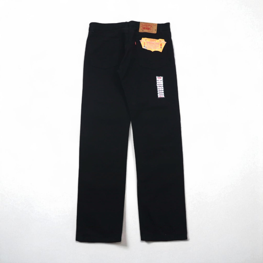 Levi's 90s 501 Straight Denim Jeans, Size L, Black Denim, Unused, Deadstock