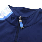 JORDAN BRAND (NIKE) Jumpman Half Zip Game Shirt L Navy Logo Print Big Size