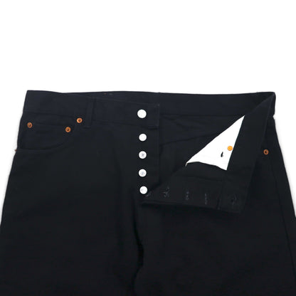 Levi's 90s 501 Straight Denim Jeans, Size L, Black Denim, Unused, Deadstock