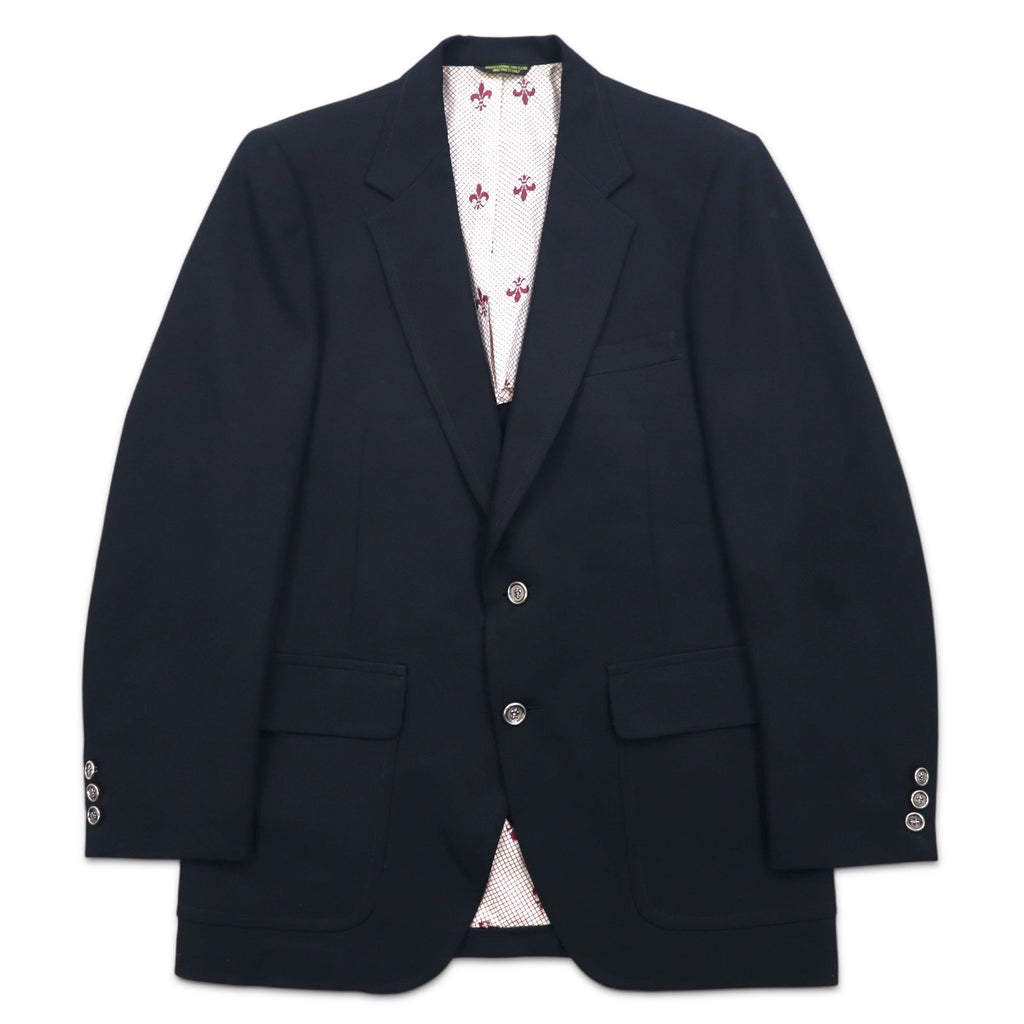 日本然リトテ-古着オンライン-70年代 The JC Penney Comfort Blazer 2B テーラードジャケット ブレザー L ブラック ポリエステル-