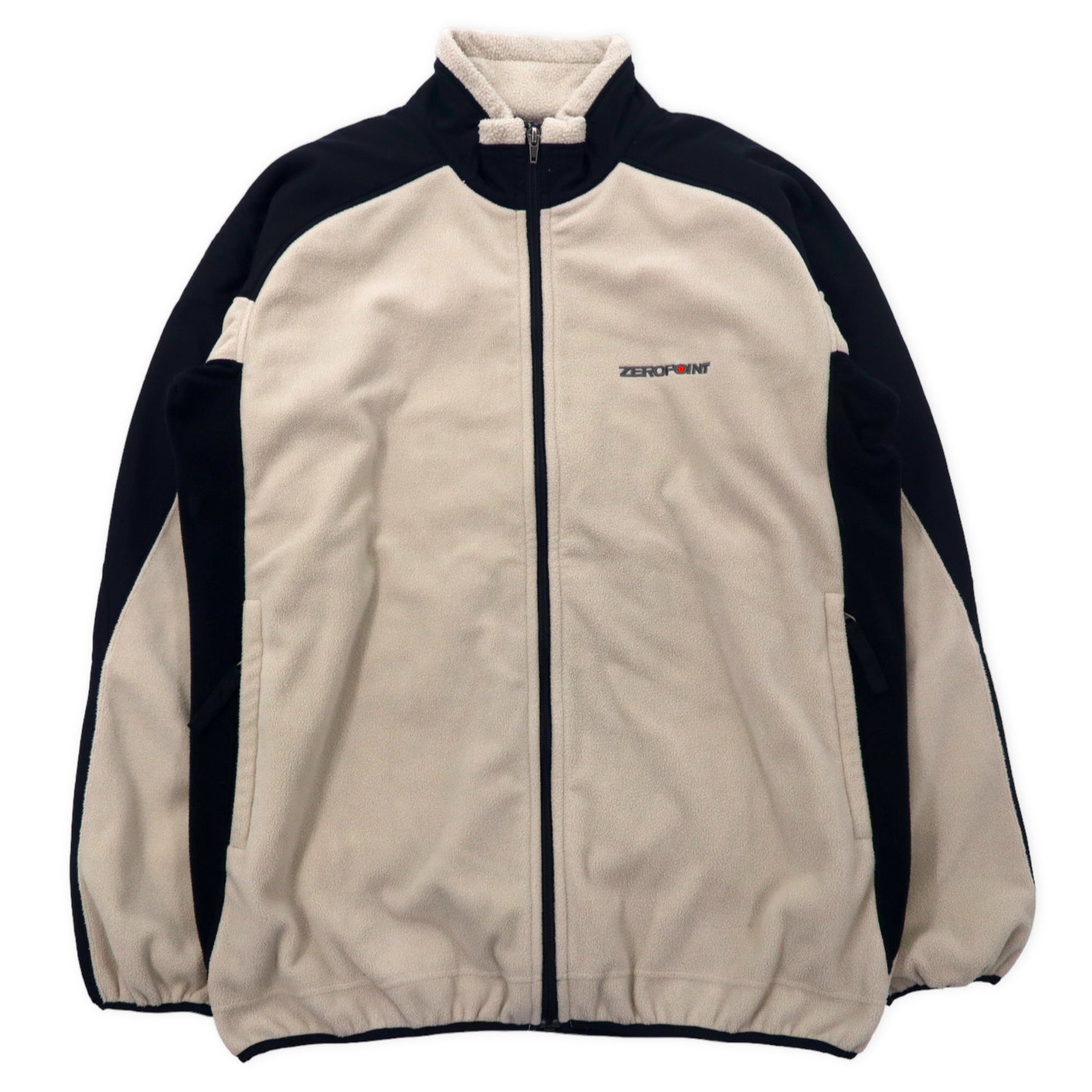 ZERO POINT (Mont-Bell) Full Zip FLEECE Jacket XL Cream polyester