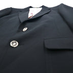 70年代 The JC Penney Comfort Blazer 2B テーラードジャケット ブレザー L  ブラック ポリエステル