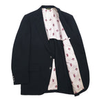 70年代 The JC Penney Comfort Blazer 2B テーラードジャケット ブレザー L  ブラック ポリエステル