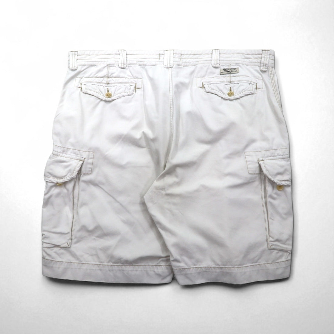 Polo by Ralph Lauren 90年代 ビッグサイズ ポロチノ バギー ショート カーゴパンツ ハーフパンツ 3XL ホワイト 膝下丈