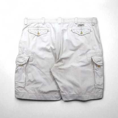 Polo by Ralph Lauren 90年代 ビッグサイズ ポロチノ バギー ショート カーゴパンツ ハーフパンツ 3XL ホワイト 膝下丈