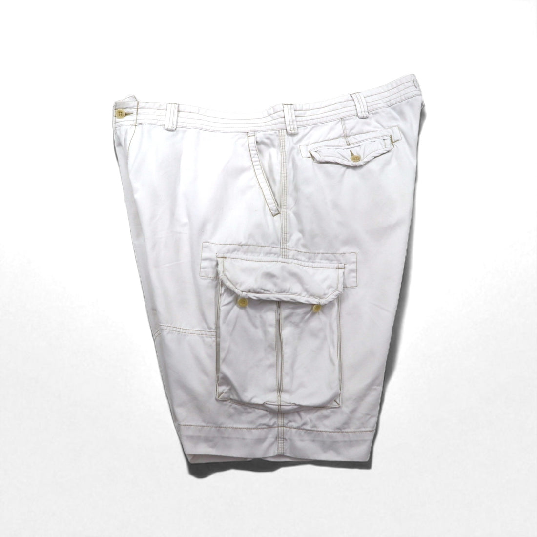 Polo by Ralph Lauren 90年代 ビッグサイズ ポロチノ バギー ショート カーゴパンツ ハーフパンツ 3XL ホワイト 膝下丈