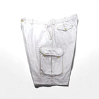 Polo by Ralph Lauren 90s Oversized Polo Chino Baggy Short Cargo Pants, 3XL, White, Knee-Length