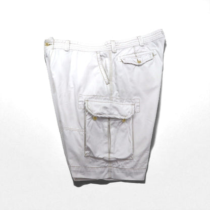 Polo by Ralph Lauren 90年代 ビッグサイズ ポロチノ バギー ショート カーゴパンツ ハーフパンツ 3XL ホワイト 膝下丈