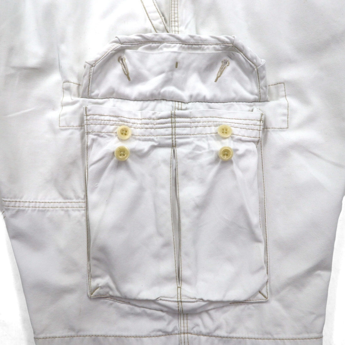 Polo by Ralph Lauren 90年代 ビッグサイズ ポロチノ バギー ショート カーゴパンツ ハーフパンツ 3XL ホワイト 膝下丈