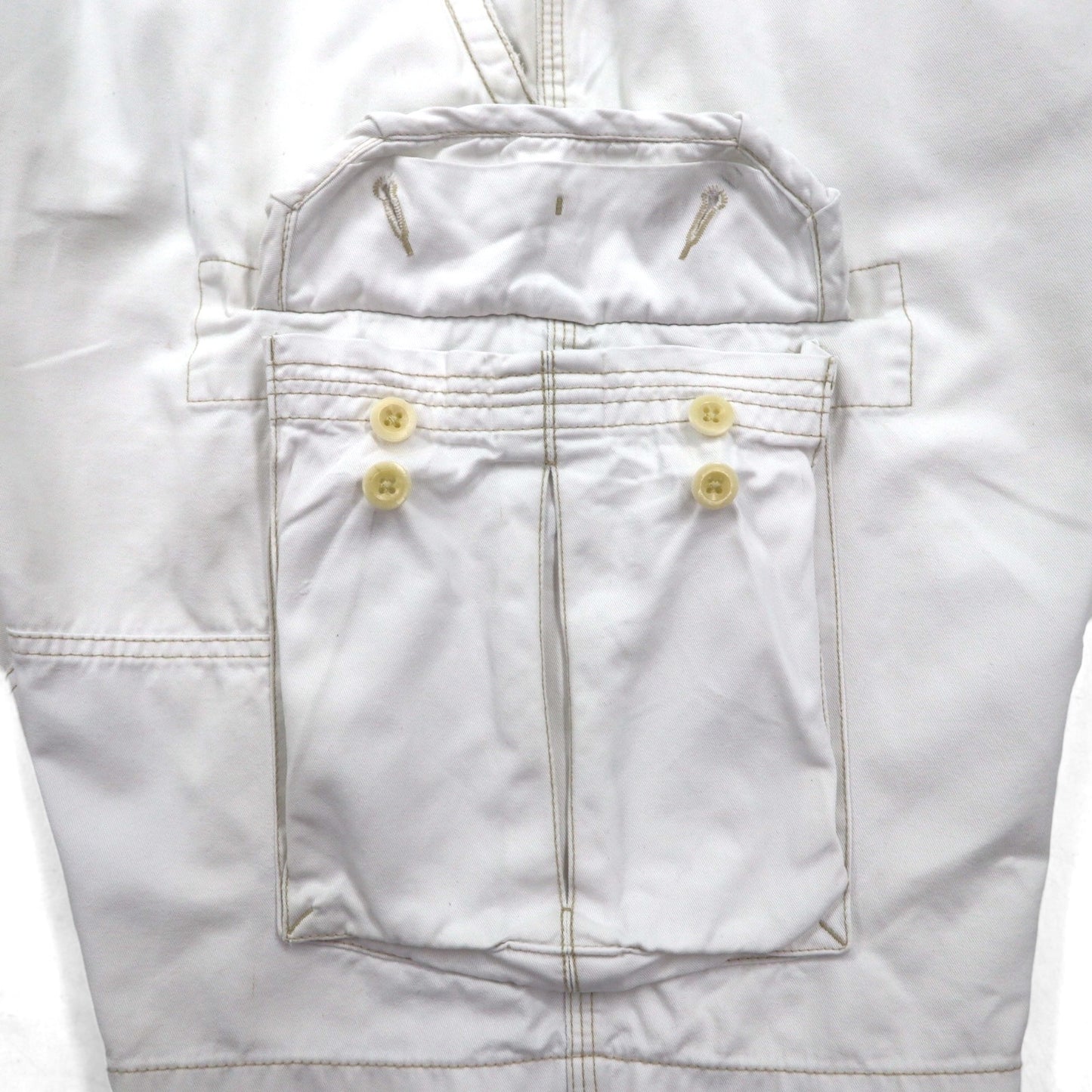 Polo by Ralph Lauren 90年代 ビッグサイズ ポロチノ バギー ショート カーゴパンツ ハーフパンツ 3XL ホワイト 膝下丈