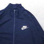 NIKE Track Jacket Jersey XL Navy One Point Logo Print Polyknit Track Jacket 861780-451