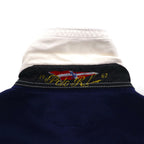 POLO RALPH LAUREN Striped Polo Shirt, Size Small, Navy, Striped, Pique, Embroidered Emblem Logo, RLYC